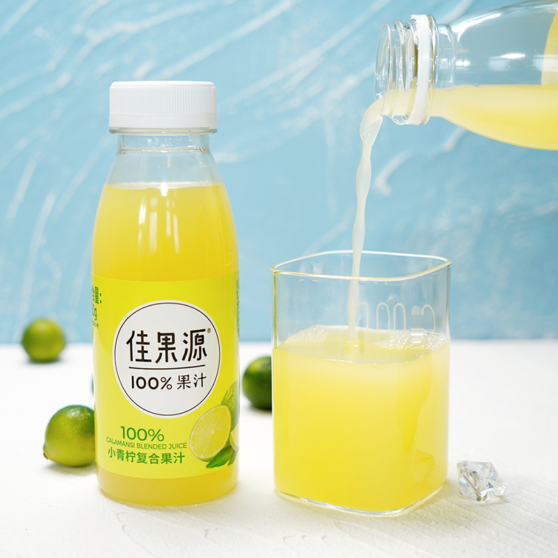 佳果源小青柠复合果汁280g*9瓶整箱装健康饮品