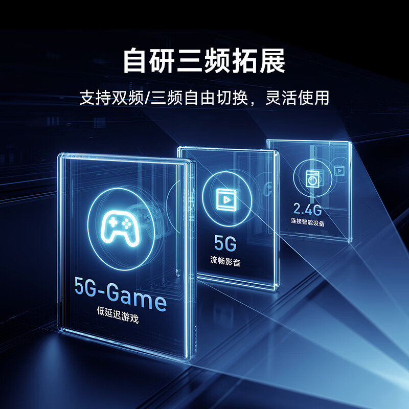小米Xiaomi路由器7000路由器家用高通新一代企业级芯片8颗独立信号放大器4个2.5G网口+USB3.0高清大图