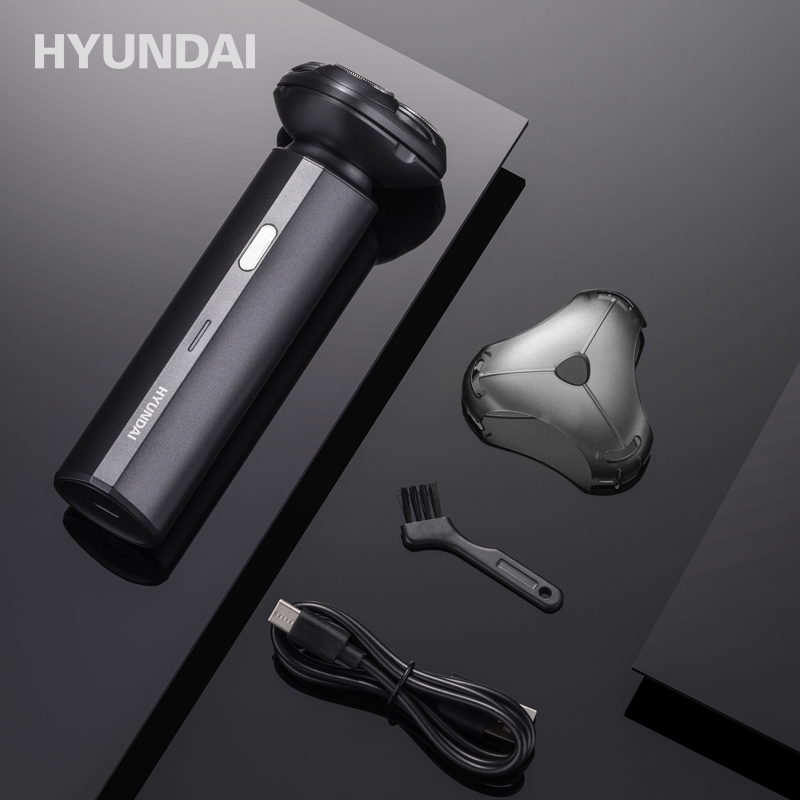 HYUNDAI韩国现代-男士电动三头浮动式剃须刀 刮胡刀全身水洗 剃须刀YS810!高清大图