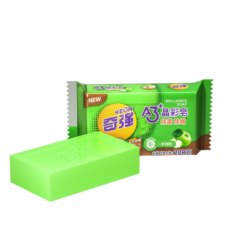 奇强A3+晶彩皂208g除菌除螨(4块装)