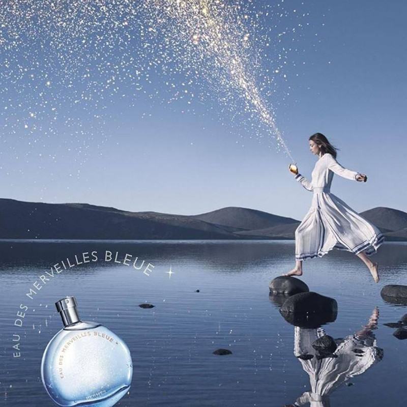 HERMÈS 爱马仕 橘彩蓝色星光女士香氛 爱马仕女士EDT淡香水 浪漫海洋 50ml