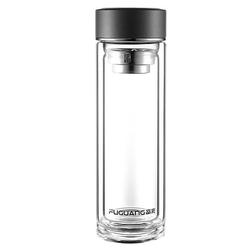 富光(FUGUANG)G2061-SH-320正泰双层玻璃杯黑色320ml(单位:只)高清大图