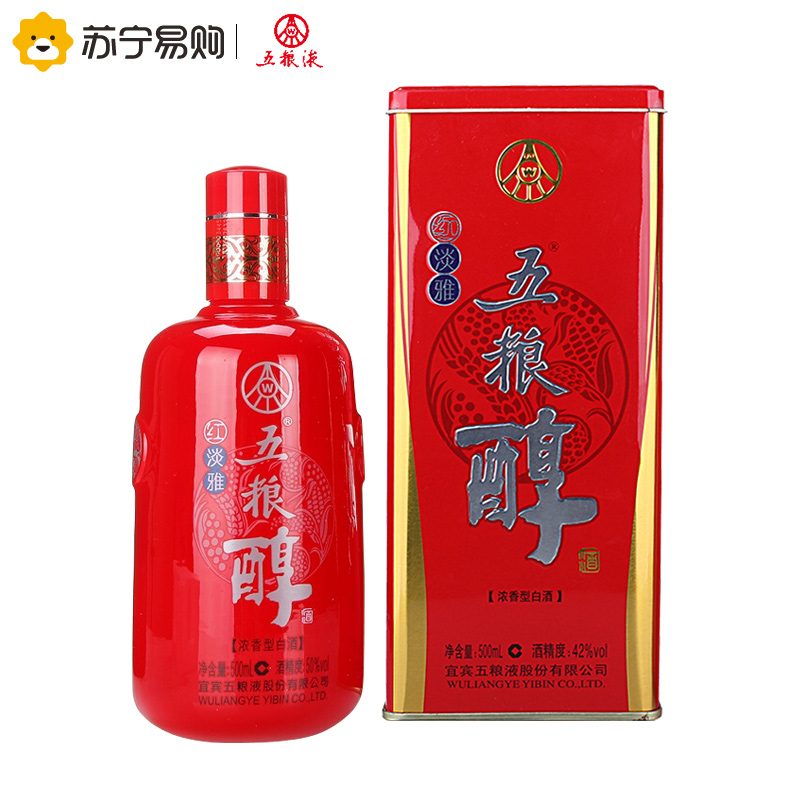 五粮醇(红淡雅)50度500ml