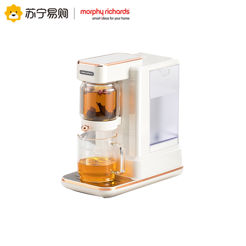 摩飞即热式饮水机家用办公室自动冲泡茶吧机小型桌面台式直饮机速热电热水壶MR6087 椰奶白