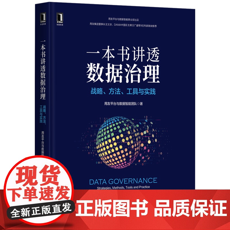 一本书讲透数据治理:战略方法工具与实践 用友平台与数据智能团队 用户画像 DAMA 标签 数据管理 著机械工业出版社 计高清大图