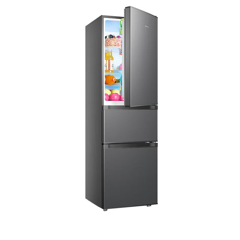 荣事达518升风冷无霜变频一级电冰箱十字开门冰箱冷藏冷冻软冷冻家用大容量四门电冰箱节能冰箱R518FCGB钛深灰
