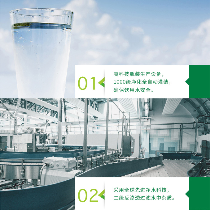 纯净水矿泉水 555ml 1箱