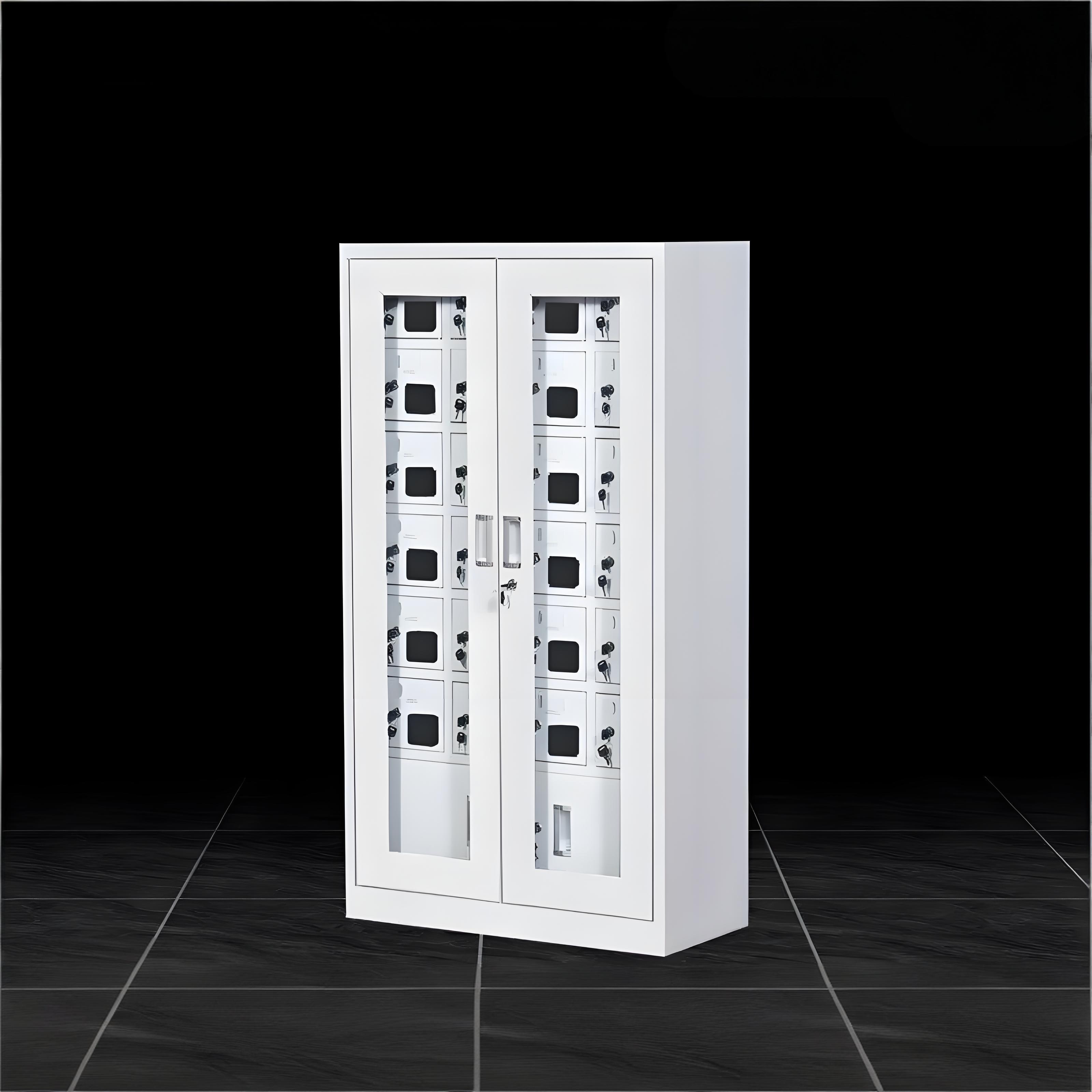 迅迈 二十四门玻璃款 手机充电带锁存放柜 单位:台 35*70*140CM 货期七天 质保一年