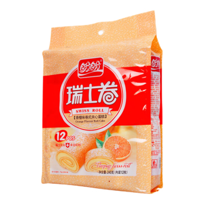 盼盼香橙瑞士卷240g*2袋装