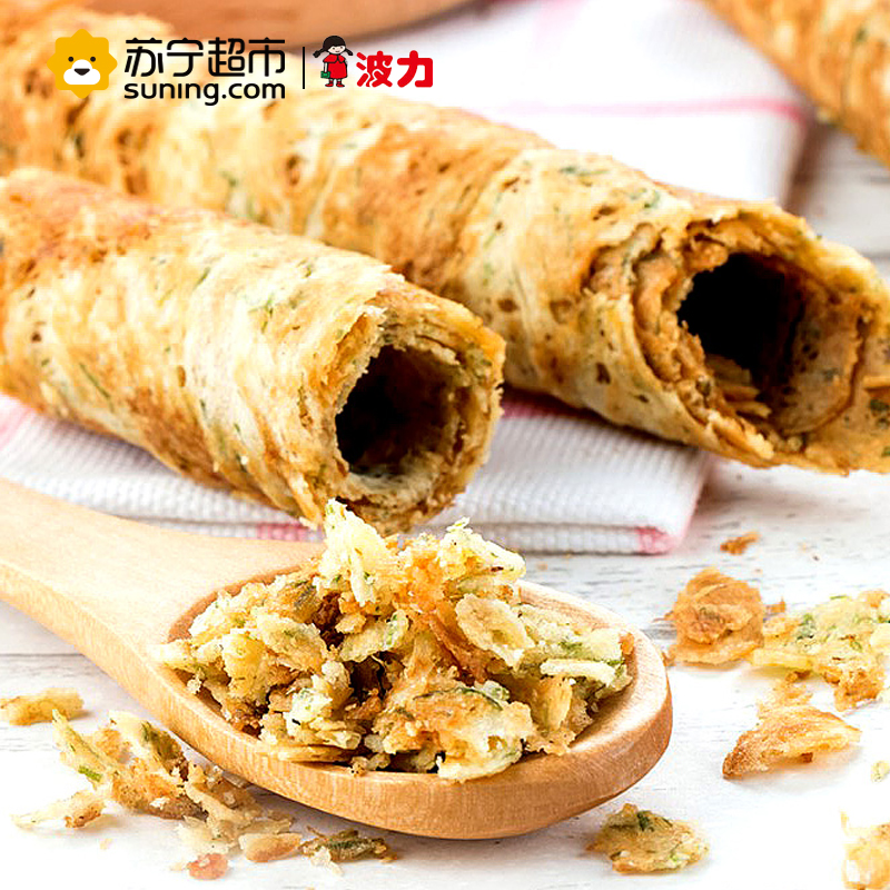 波力 海苔卷 216g/盒海苔蛋卷 酥蛋卷 零食 饼干 糕点