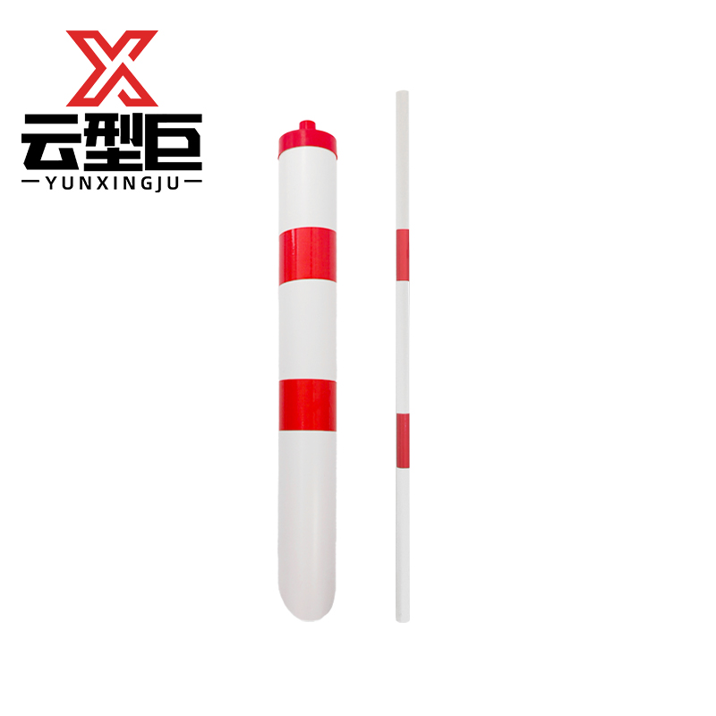 云型巨 拉线保护管 警示管红白反光警示管电力通信线路保护管 100*2000mm 单位:套高清大图