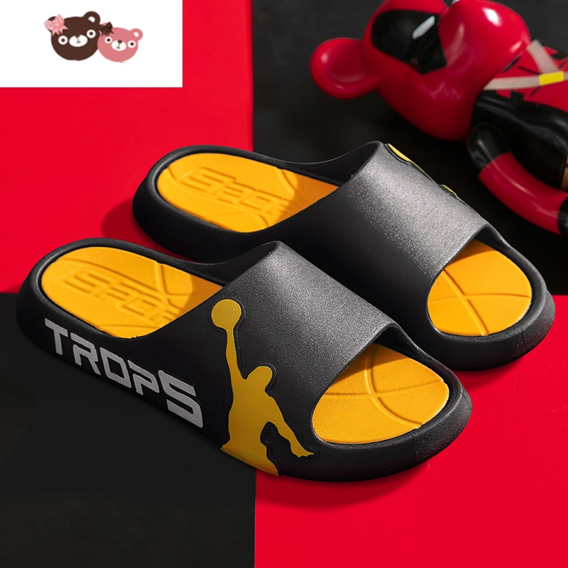 光大童拖鞋外穿夏季防滑洗澡男童潮牌厚底踩屎感居家用篮球凉拖鞋男