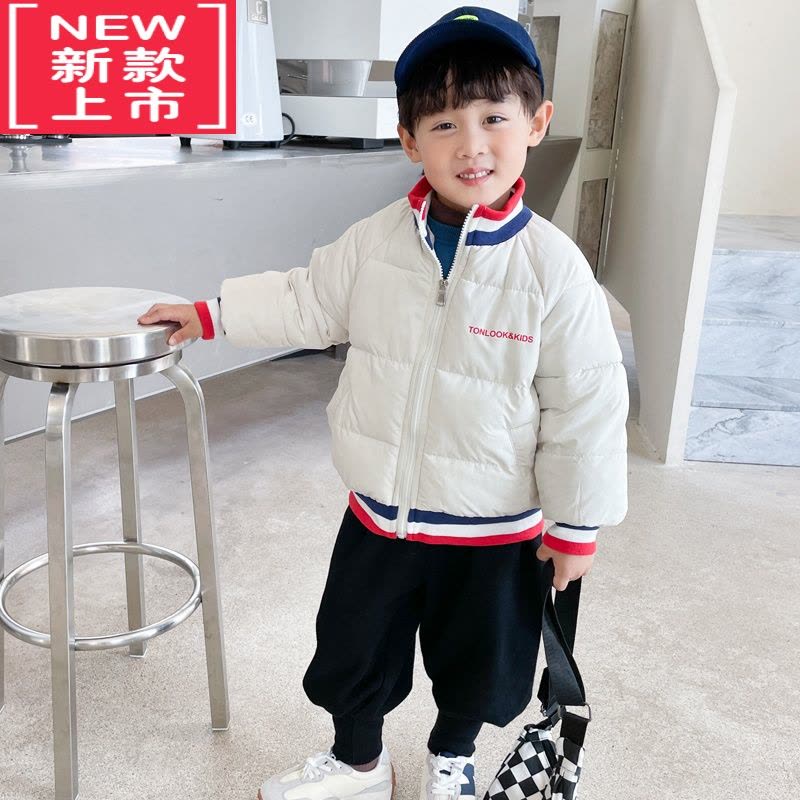 可莉允儿童羽绒棉服2022冬童装夹克衫外套韩版男童棒球衫女童宝宝棉衣潮图片