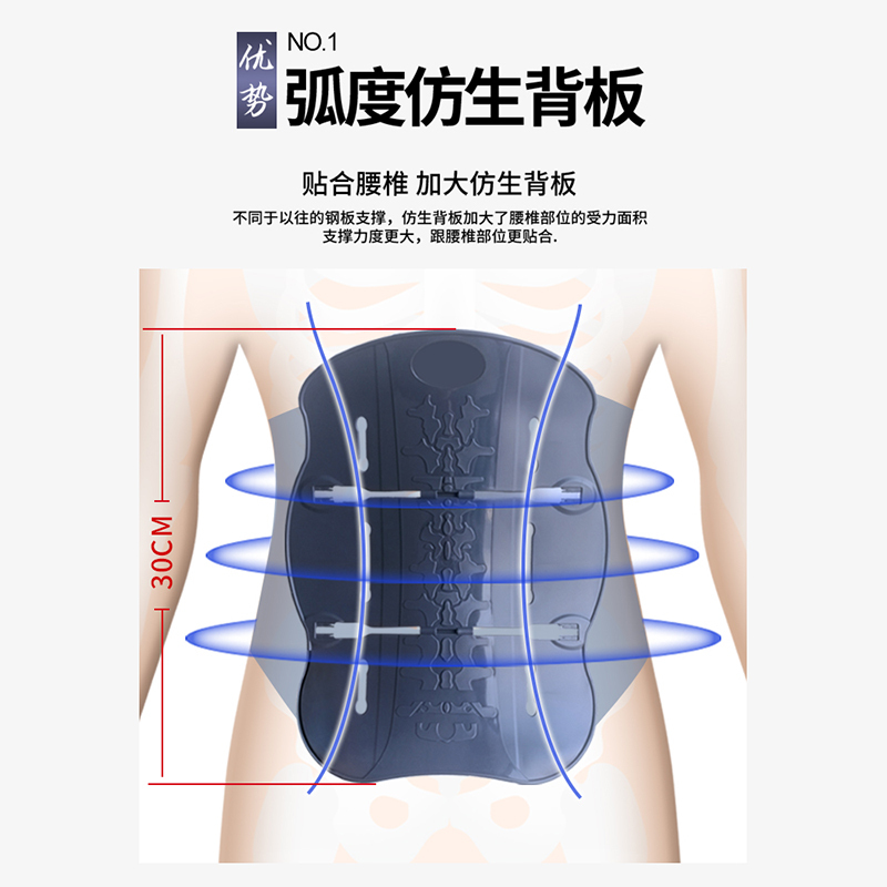 罗脉 腰椎牵引器H02 腰间盘突出 护腰带腰椎劳损固定带非按摩器理疗仪腰托 腰疼腰痛通用透气 腰椎间盘治疗仪腰托高清大图