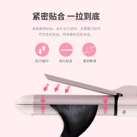 康夫(CONFU)美发器 内扣大波浪直卷两用发夹四档温控卷发棒懒人神器女直发夹KF-535粉