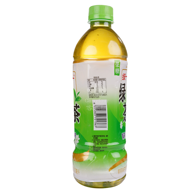 统一绿茶饮料低糖500ml