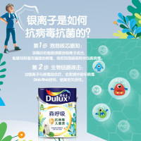 多乐士(Dulux)森呼吸抗病毒全效儿童漆 内墙乳胶漆 油漆涂料 墙面漆 A8205 4.5L