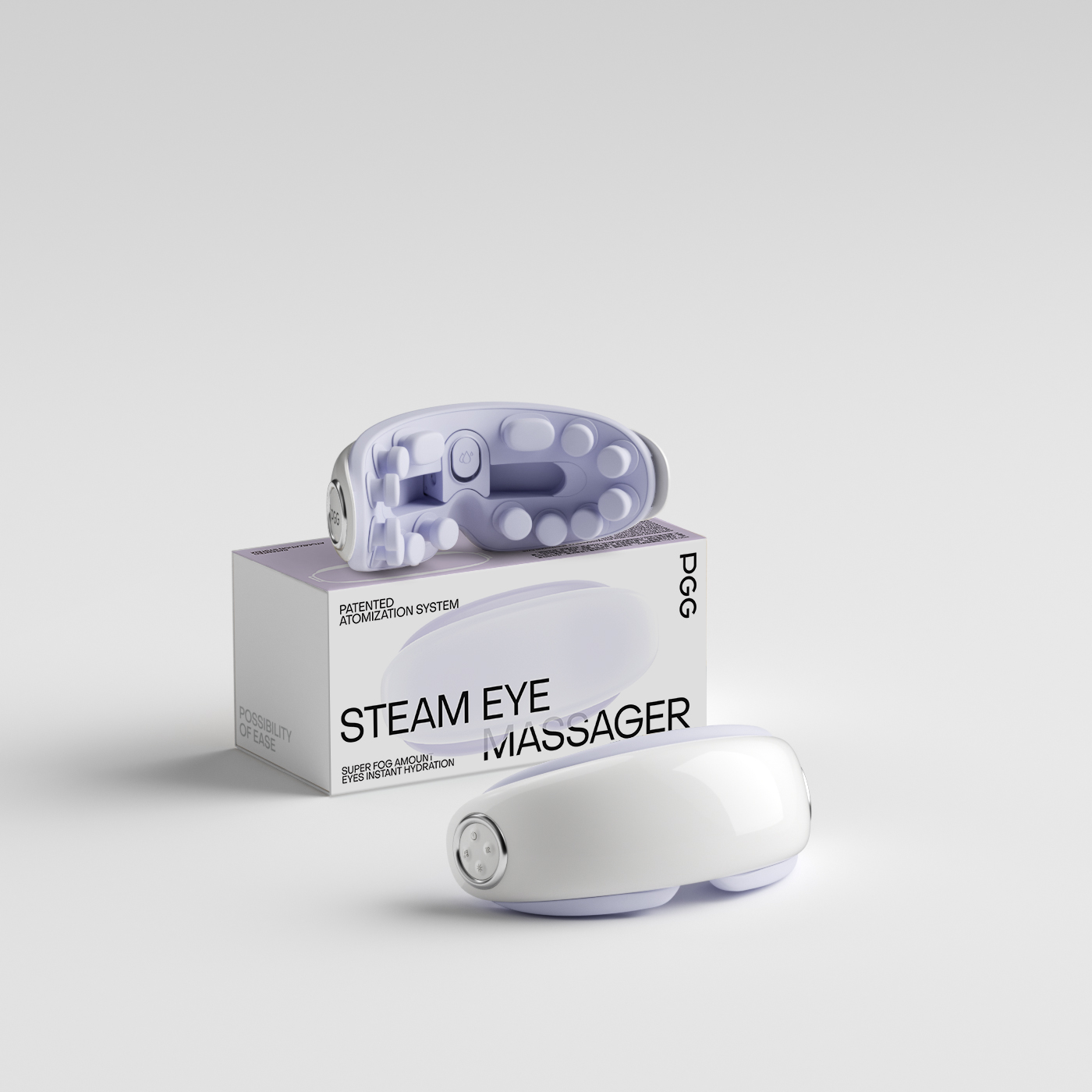 PGG智能肩颈按摩器3D立体震动加热舒缓颈椎疲劳便携设计