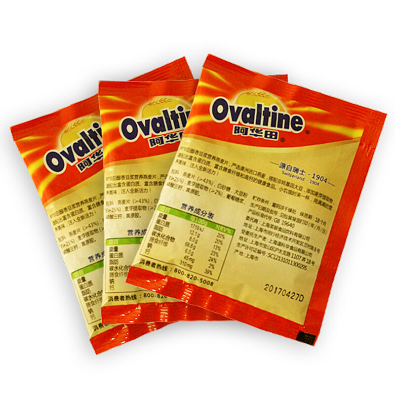 Ovaltine 阿华田 早餐麦片/谷物 醇香豆浆营养即食燕麦片560g(28g*20包) 澳洲进口燕麦