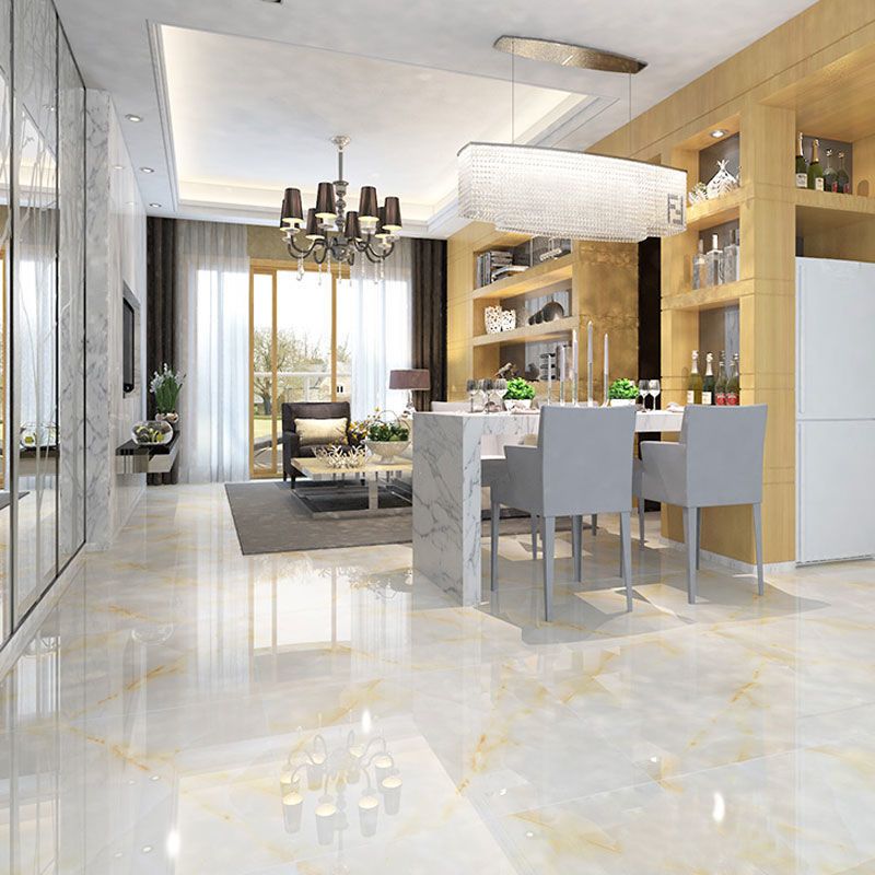 地砖800x800客厅暖色全抛釉玉石纹瓷砖灰色卧室大理石防滑地板砖特价