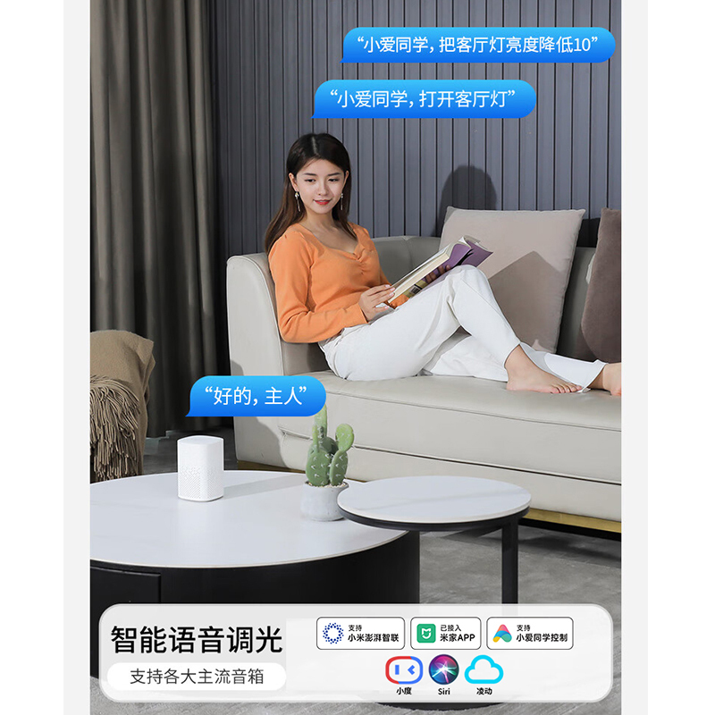 雷士照明[悦梦]全光谱语音智控LED吸顶灯现代简约客厅卧室书房时尚创意双层透光轻奢大尺寸