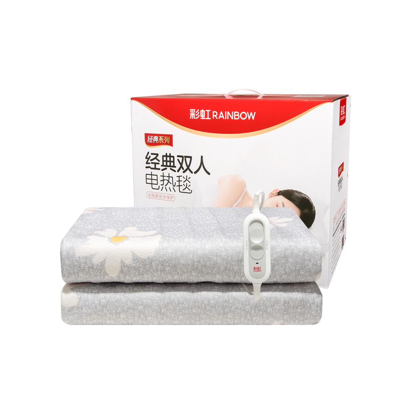 彩虹 化纤印花双人电热毯2*1.8米 1312(花色随机)