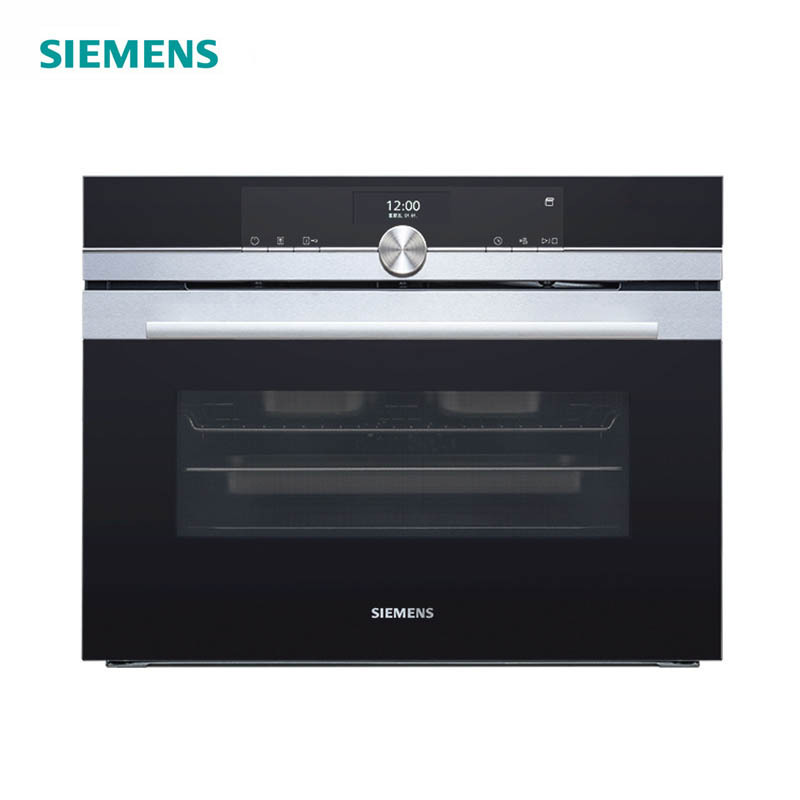 西门子(Siemens)CS656GBS2W 47L 欧洲原装进口 紧凑型蒸汽烤箱 4D热风 氧化自清洁 蒸汽烹饪