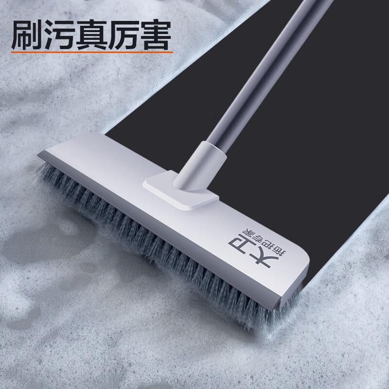 大卫卫生间地板刷洗地刷子浴室地缝隙刷瓷砖长柄洗墙厕所清洁神器 地板刷高清大图