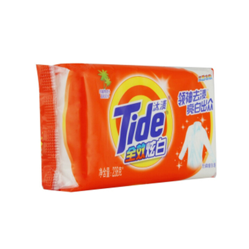 汰渍Tide 全效炫白三重功效增白洗衣皂238g/块 (价格为单块价格,10块起订,不足起订量不发货)