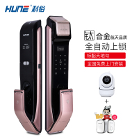 HUNE科裕智能锁 推拉式家用指纹锁 防盗门密码锁 电子锁大门锁 X80（幻影金）网络版