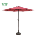 喜力健 户外休闲遮阳伞 D顶酒红色-含底座-2.7米 把