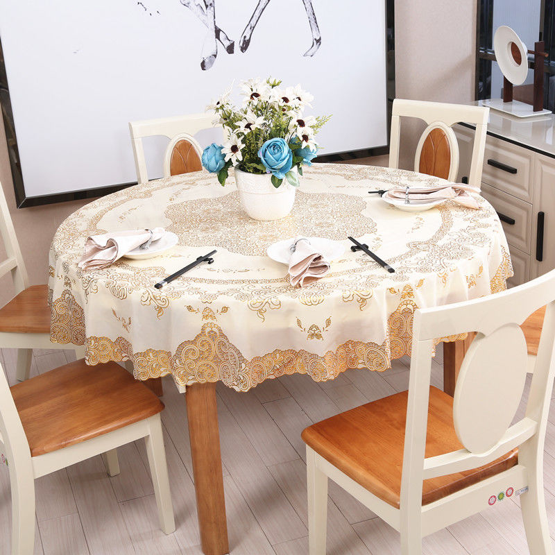 sleepy bear 圆形pvc酒店圆餐桌布塑料台布餐防水防油好洗防烫圆桌大