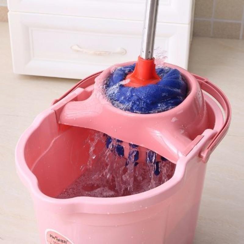 免手洗干湿两用毛巾布拖把家用圆头吸水墩布木地板地拖老式拖把拖把头