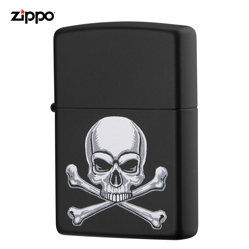 zippo芝宝打火机美国原装进口ZIPPO之宝防风煤油打火机个性神秘骷髅29917-072407