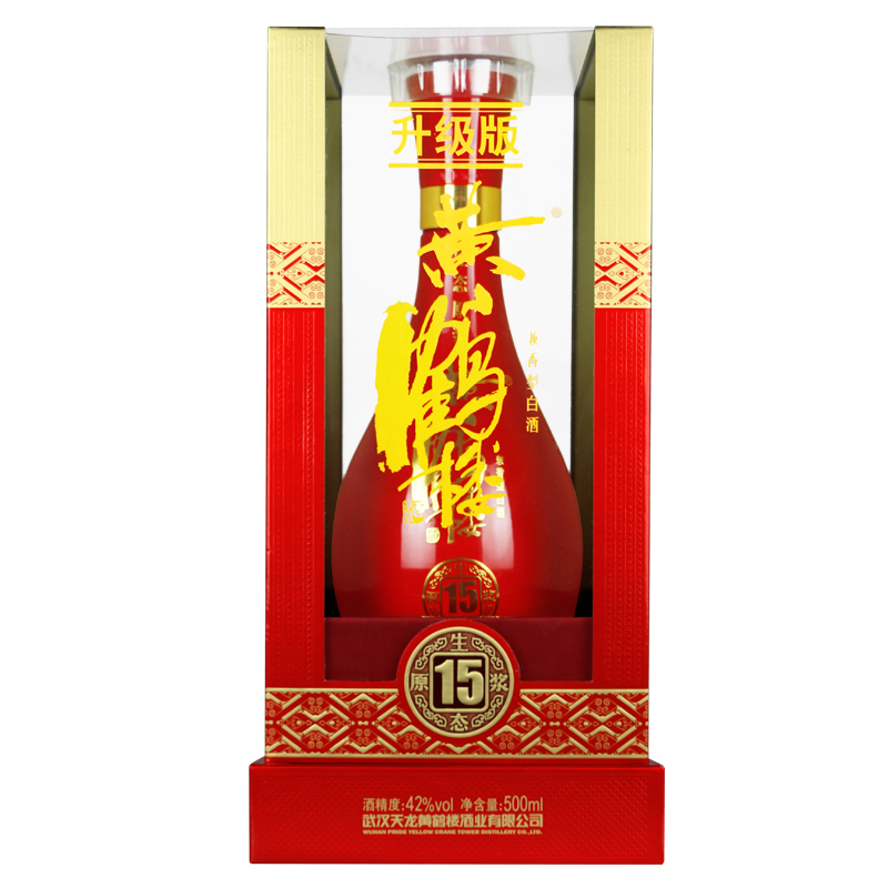 黄鹤楼 生态原浆15 42度 500ml 单瓶 兼香型白酒