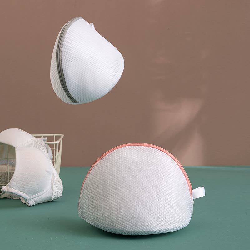 洗衣袋家用文胸袋防变形护洗袋洗衣机专用内衣袋清洗护袋网兜网袋|【藕粉拉链】三角款*1个+圆形款1个图片