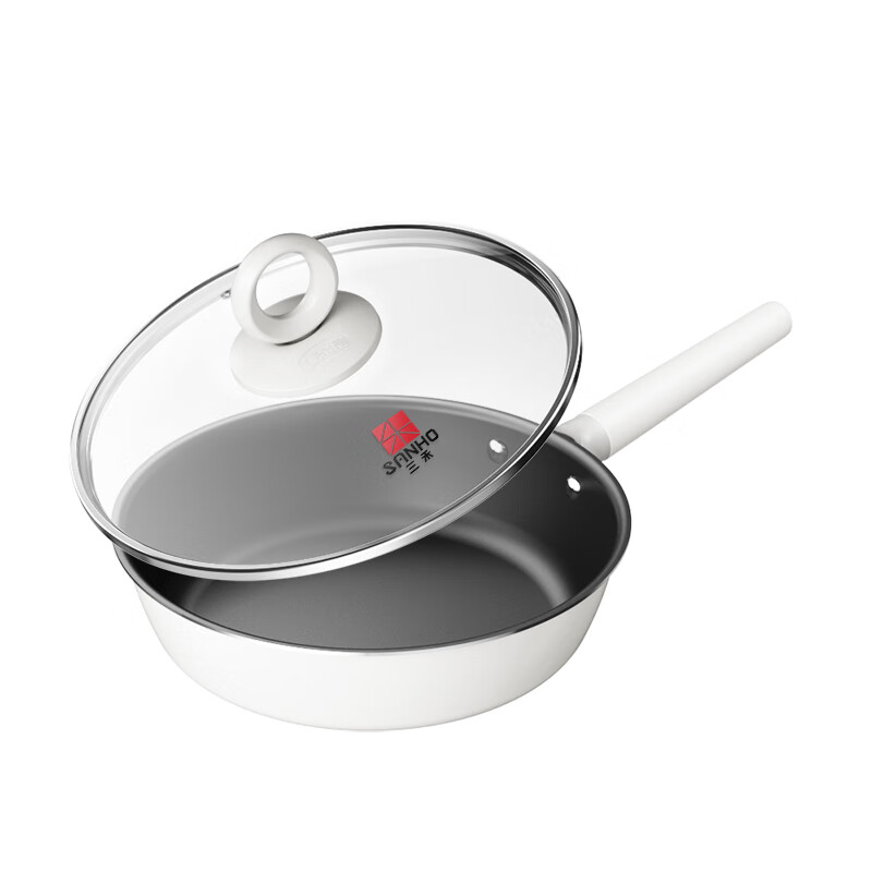 三禾0涂层微纳不粘煎锅平底锅家用平底煎锅煎蛋锅26 LJ26S1
