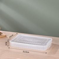 多层饺子盒子冷冻水饺托盘子家用装馒头盒冰箱可微波保鲜收纳盒子|高清-加大号-加厚款 单盖无底-小型号