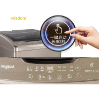 惠而浦(Whirlpool) 9公斤直驱变频洗衣机全自动波轮洗衣机 仿手洗 桶清洁 活水漂洗WVD901301G