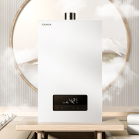 东芝(TOSHIBA) 13升增压零冷水燃气热水器 节能变频 日本原装进口CPU 水气双调恒温 小方盒JSQ25-TN3