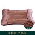 夏凉枕头透气成人乳胶枕头凉爽枕茶叶冰藤枕荞麦决明子枕夏天_1_800_128 默认尺寸 两只装(约55*38*4cm)乳胶+决明子+茶叶梗