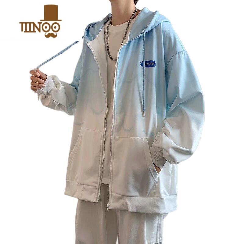 YANXU卫衣男连帽ins潮牌夹克宽松上衣服高街帅气春学生开衫外套高清大图