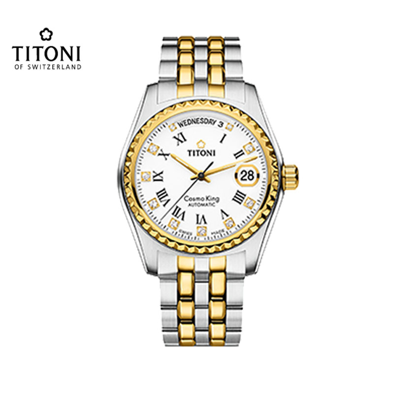 TITONI梅花宇宙系列机械表男表 全国联保 全国联保高清大图