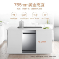 基础款海尔(Haier)9套家用嵌入式洗碗机 高温消毒除菌 全自动智能刷碗机EBW9817U1