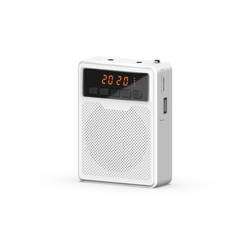 联想扩音器A360U白色小蜜蜂收音机支持UHF外接U盘插卡音箱