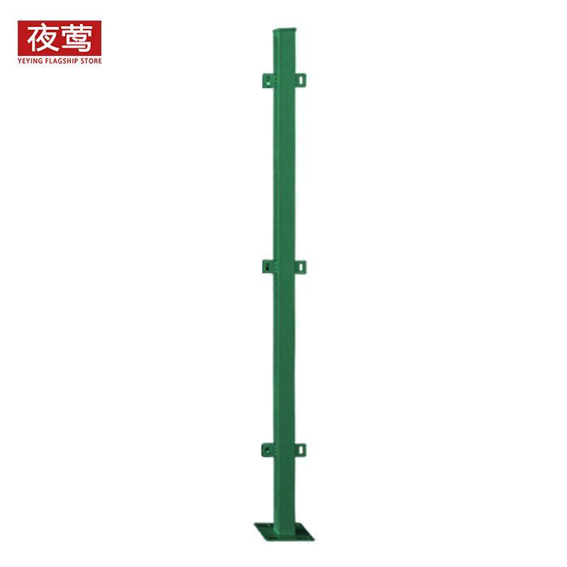 夜莺 工厂仓库隔离网车间隔离网围栏网防护网快递分拣隔断网铁丝网门防护栅栏 绿色底盘柱2米高一根