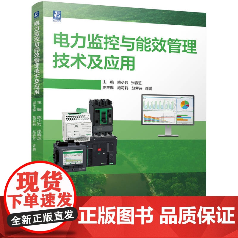 电力监控与能效管理技术及应用 陈少芳 张春芝 RS485 以太网通信 施耐德 Eco Struxure Po高清大图