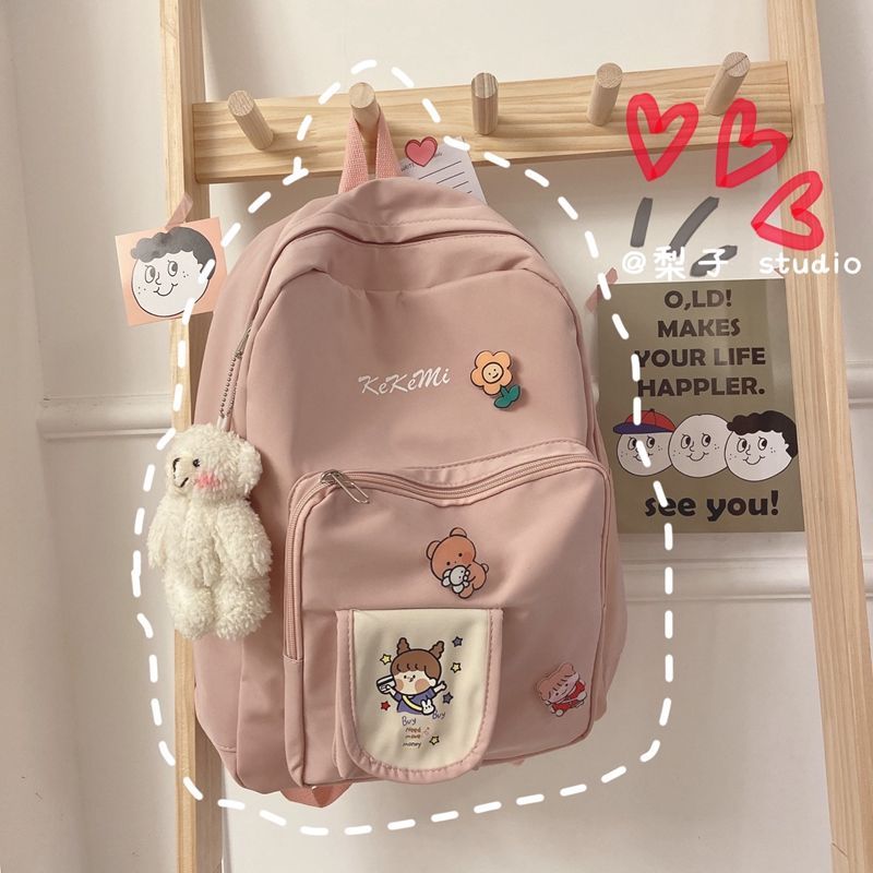 书包女韩版高中学生日系原宿小清新可爱少女背包初中生森系双肩包