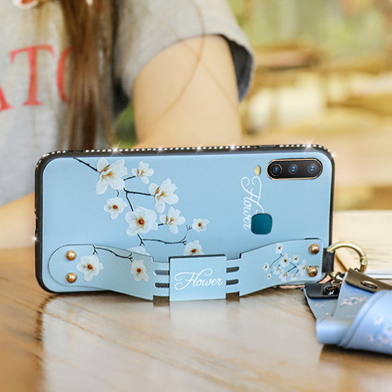 火豹vivoY3手机壳vivo Y3防摔软硅胶保护套V1901女款外壳V1901T潮钻