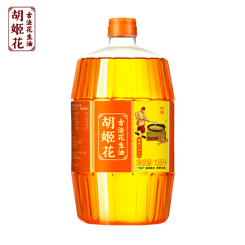 胡姬花古法花生油1.8l
